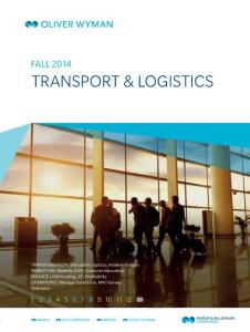 奥纬咨询(oliver wyman)：2014年世界物流和运输行业趋势分析报告 Transport & Logistics Journal 2014