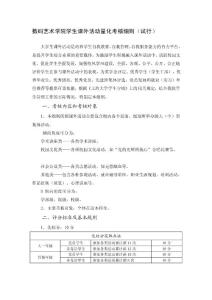 數(shù)碼藝術(shù)學院師長教師課外運動量化考察細則[優(yōu)質(zhì)文檔]
