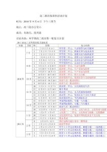 高三政治備課組活動計劃