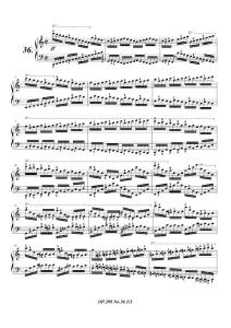 车尔尼299钢琴快速练习曲Op.299 No.36
