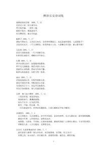 醉臥長安詩詞集