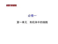 2014版高中生物《復(fù)習(xí)方略》中圖版配套課件：必修一