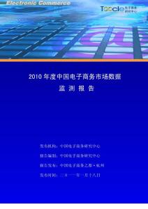2010中国电子商务发展报告