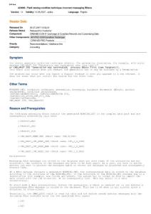 423096 - Field catalog condition technique; incorrect messaging BDocs