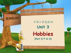 牛津小学英语5B Unit3 Hobbies(EFGH)公开课