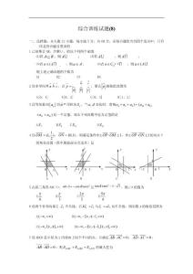 2011高三數學一輪復習試卷集：綜合訓練試題(8)