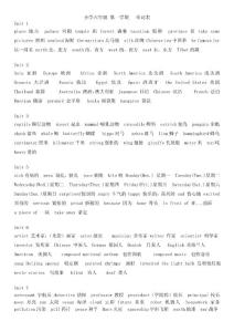 六年级英语重点复习