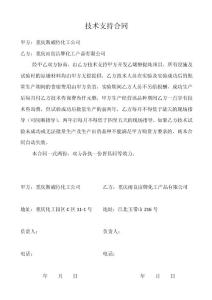 技術支持合同