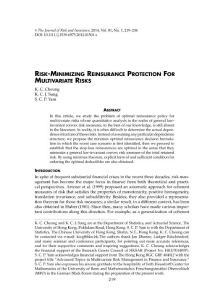 Risk-Minimizing Reinsurance Protection For Multivariate Risks