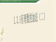 （课件）1.3.1有理数的加法（二）