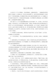 實(shí)習(xí)工作小結(jié)