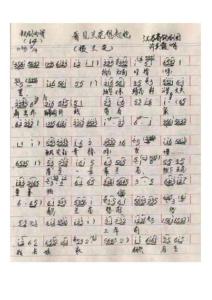 錫劇《拔蘭花》選段《看見蘭花想起他》簡譜