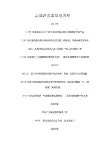 志高净水器发展历程