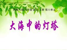 《大海中的燈塔》課件西師大版六年級上冊語文
