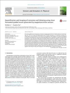 Quantification and imaging of corrosion wall thinning using shear horizontal guided waves generated by magnetostrictive sensors