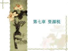 第七章資源稅-課件（PPT-精）