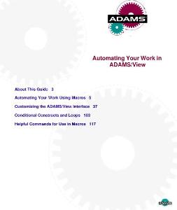 Automating Your Work in ADAMS-View