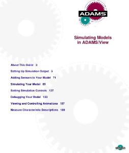 Simulating Models in ADAMS-View