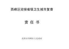 創建省級衛生城市工作責任書[詳細講解]