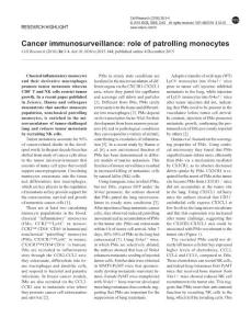 cr2015144a-Cancer immunosurveillance- role of patrolling monocytes