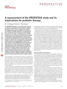 nbt.3436-A reassessment of the PROPATRIA study and its implications for probiotic therapy