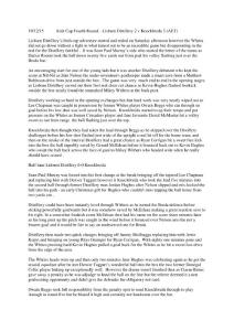 Lisburn Distillery’s Irish cup adventure started and ended on