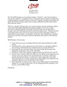 2016美國數學建模競賽新增C題 Data Insight 介紹(MCM-Problem-C-Overview)