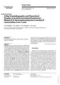 X-Ray Crystallographic and Theoretical Studies of an…