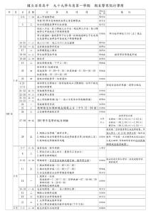 國(guó)立苗栗高中 九十九學(xué)年度第一學(xué)期