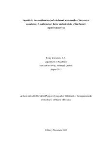 Impulsivity in an epidemiological catchment area sample of the…