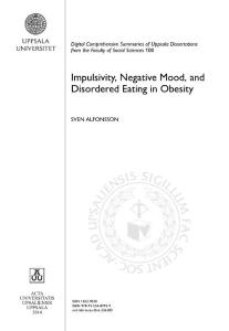 Impulsivity, Negative Mood, and Disordered Eating in Obesity