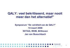 Intro QALY   need assessment - XS4ALL