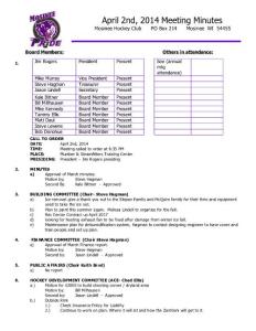 June 8 Meeting Minutes - Sport Ngin