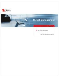 Threat Management - Trend Micro Internet Security