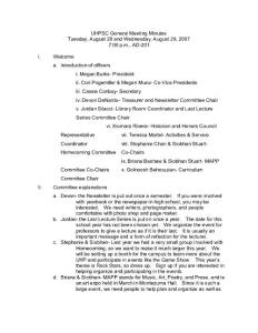 UHPSC General Meeting - San Diego State University