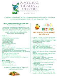 UICE RECIPES - naturalhealingcentre.com.au