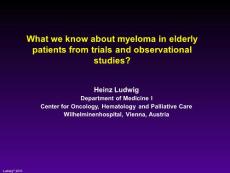 Update ASH 2009 Multiple Myeloma Heinz Ludwig - …