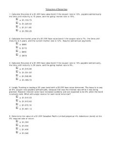 Valuation of Securities - Florida International University