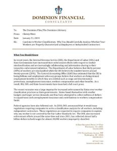 What You Should Know - dominionconsult.com