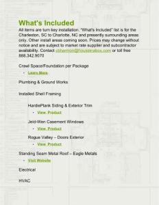 What´s Included - Houseinabox