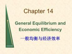 《微观经济学》-14一般均衡与经济效率(中央财经大学)