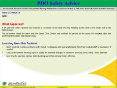 Contractor RTA LTI on xx.xx.xx - PDO