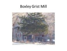 Boxley Grist Mill - NPS
