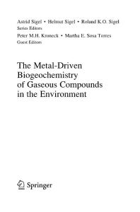 The Metal-Driven Biogeochemistry of Gaseous Compounds in the Environment-[1]-[Peter M H  Kroneck, Martha E  Sosa Torres (eds )]