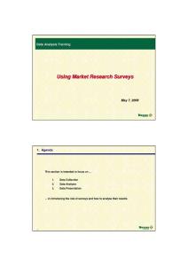 Using Market Research Surveys
