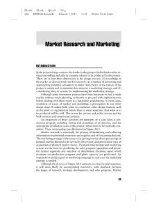 Market Research and Marketing