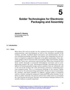 應用于電子封裝與組裝的錫焊技術