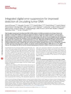 nbt.3520-Integrated digital error suppression for improved detection of circulating tumor DNA