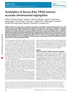 nchembio.2017-Acetylation of Aurora B by TIP60 ensures accurate chromosomal segregation
