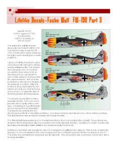 Lifelike Decals-Focke Wulf FW-190 Part 3 - avia-it.com
